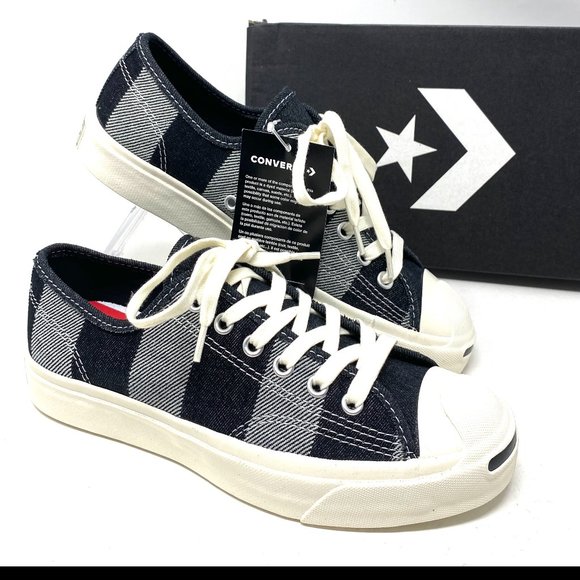 🌿Sale🌿 Converse Jack Purcell Low Canvas Black White Men’s Size 9.5 167830C - Picture 2 of 10